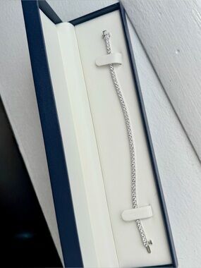NEW 5 Ct. F-G Round Cut Diamond Tennis Bracelet Sterling Silver (IN BOX)